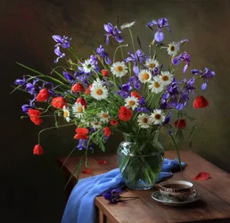 Levendig bloemstilleven