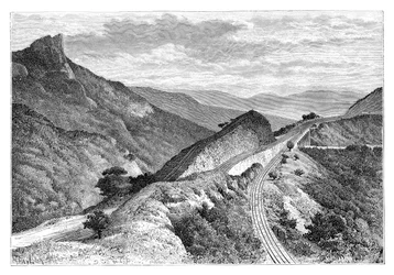 De Bhor Ghat, nabij Khandala, India, 1895