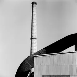 Schoorsteen of schoorsteen bij Phelps Dodge Smelter Douglas Arizona