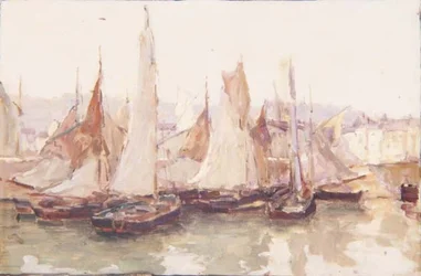 In de haven, Honfleur