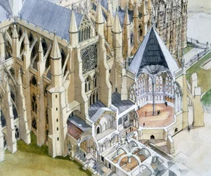 Westminster Abbey, kapittelhuis, 16e eeuw, ca. 1990-2010