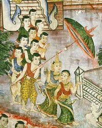 Wiharn Laikarn, episode uit Jataka Sang Thong