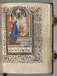 Getijdenboek Gebruik van Parijs: Fol. 72r, Presentatie in de tempel