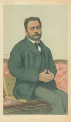 M Emile Zola, Frans realisme, 24 januari 1880, Vanity Fair cartoon