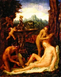 Venus bij haar Toilet