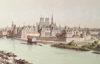 Île de la Cité in 1530