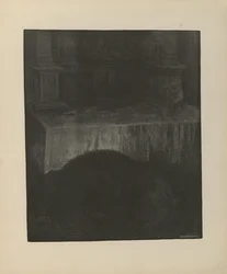Illustratie uit het boek Svartedauen van Kittelsen, Th. en uitgegeven door L.E. Tvedte (no, 1901)