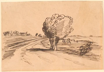 Bocht in de Weg met Wilg