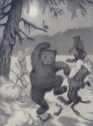Dans in het maanlicht, het wintersprookje