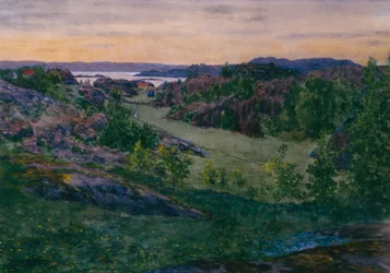 Landschap van Skåtøy