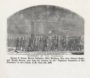 Vervoer van de gevangenen, uitgegeven 1856