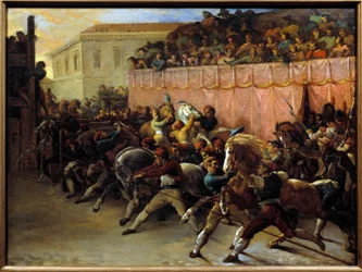 Vrije paardenrace in Rome