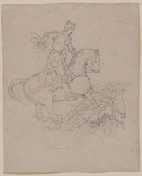 Géricault - Sint Joris en de Draak, 1816-17