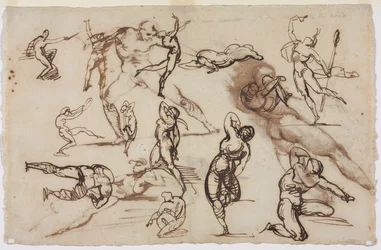 Blad met Schetsen (verso)