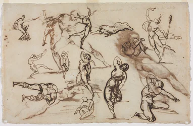 Blad met schetsen (verso)