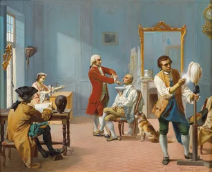 In de ochtend La toilette