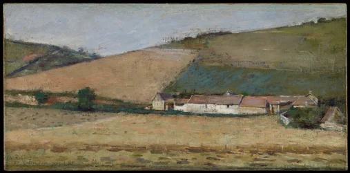 Een Boerderij Tussen Heuvels, Giverny, c.1887