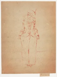 Pierrot en Pied, Portret van de Dame A. C.