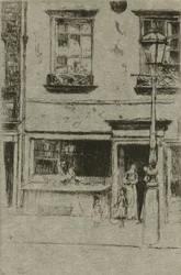 De kleine viswinkel, Chelsea Embankment