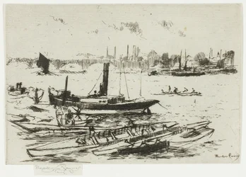 De stoomlancering, Chelsea Embankment