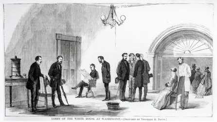 Lobby van het Witte Huis in Washington