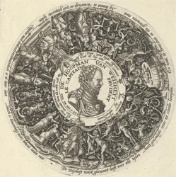 Portret van Willem I van Oranje, uit een Serie Tazza Ontwerpen, ca. 1588