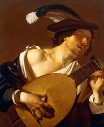 Een luitspeler, 1621-22