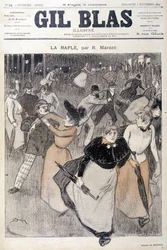 Tekening door Steinlen in Gil Blas, 6/12/1891