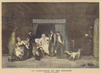 De arbeider en zijn kinderen