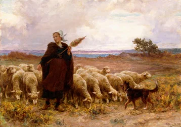 Herderin met haar kudde, 1907