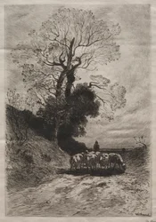 Terugkeer van de kudde, ca. 1870