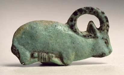 Gebonden ibex funderingsdeposito (faience)