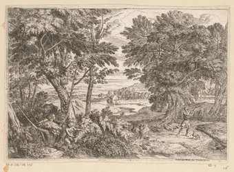 Arcadisch landschap met Kephalos en Prokris