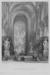 Kerk van Saint Sernin, Toulouse (gravure)