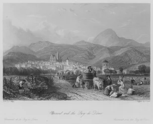 Clermont en de Puy-de-Dôme (gravure)