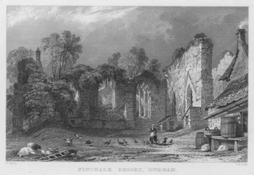 Finchale Priory, Durham (gravure)