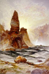 De Toren van Tower Falls, Yellowstone