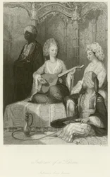 Interieur van een harem