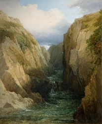 Kloof en Rivier in Ierland, 1860