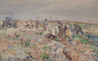 In het aardappelveld