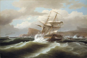 Een Amerikaans schip in nood