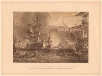 Het Bombardement van Algiers door Lord Exmouth in 1816, 1878