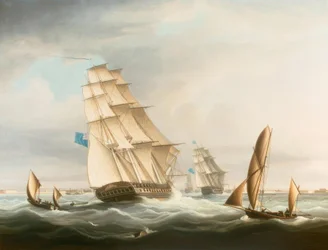 Eskader van de Blauwe bij Portsmouth