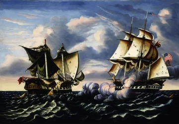 Kaping van H.B.M. fregat Macedonian door U.S. fregat United States, 25 oktober 1812