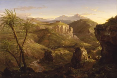 De vallei en tempel van Segestae, Sicilië, 1844