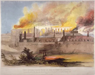 Brand in het arsenaal in de Tower of London, 30 oktober 1841