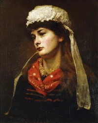 Een Newlyn Meisje, 1889