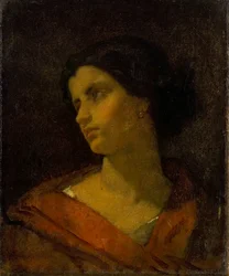 Hoofd van een vrouw, studie