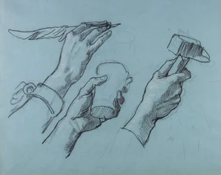 Trois Etudes de Mains (Drie studies van handen), c. 1876