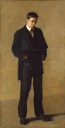 De denker: Portret van Louis N. Kenton